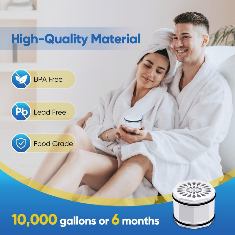 Pure Plus PUREPLUS WHR-140 Shower Head Filter Cartridge, Replacement for Culligan WSH-C125, HSH-C135, ISH-100, HSH-BN135, S-H200-C, S-H200-BN, S-W100-C Advanced KDF WTR Filtration & Consistent Water Flow, 3Pack - Image 5